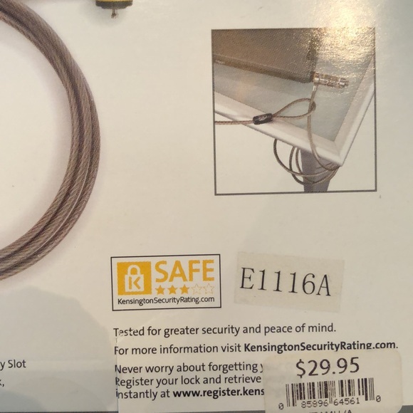 Kensington ComboSaver Combination Laptop Lock in unopened package - Picture 4 of 7